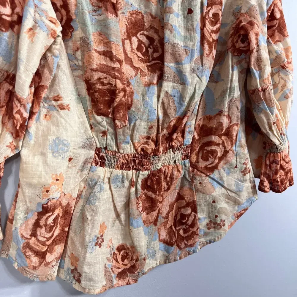 Free People I Found You Print Top Floral